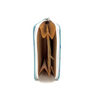 کیف پول استیچ آبی