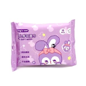 دستمال مرطوب جیبی خرگوش یاسی