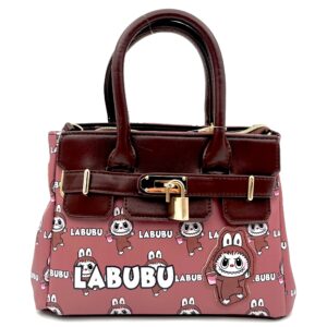 کیف دستی قفل دار لبوبو قهوه ای