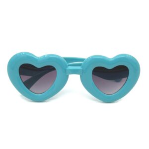 عینک آفتابی قلبی آبی