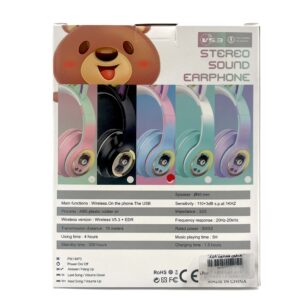 هدفون گوش دار آبی صورتی