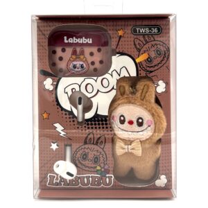 ایرپاد آویزدار لبوبو عروسکی قهوه ای