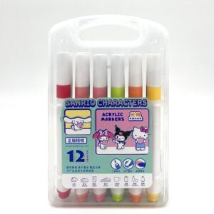 ماژیک اکریلیک ۱۲ رنگ سانریو