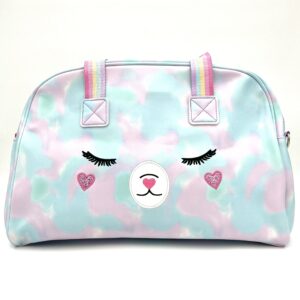 ساک دستی بزرگ تدی آبی صورتی