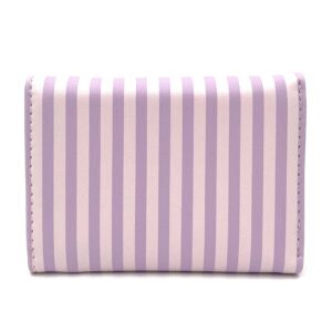 کیف پول کرومی راه راه صورتی