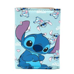 کیف پول استیچ سبزآبی