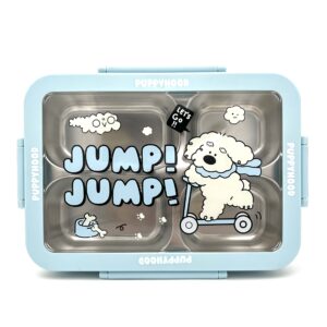 ظرف غذای فلزی پاپی آبی