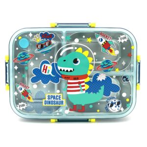 ظرف غذای فلزی دایناسور آبی