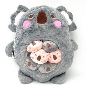 عروسک کوالا شکم عروسکی طوسی