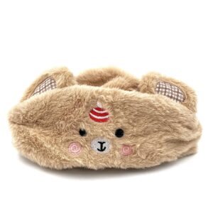 کلاه و شال گردن تدی قهوه ای