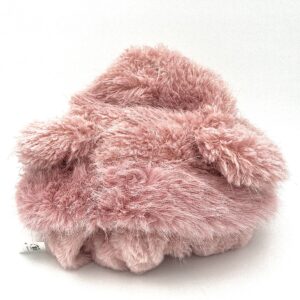 کلاه و شال گردن پشمی صورتی