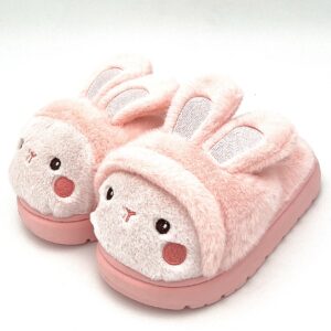صندل بچگانه پشمی خرگوش پاستلی