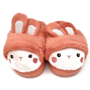 صندل بچگانه پشمی خرگوش آجری