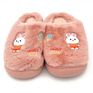 صندل بچگانه پشمی عروسکی گلبهی