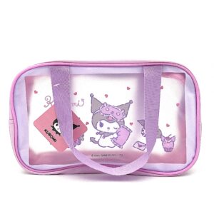 کیف لوازم آرایش کرومی یاسی پاستلی