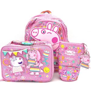 ست کوله و جامدادی پپاپیگ صورتی