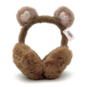 گوش گیر پولیشی قلبی قهوه ای