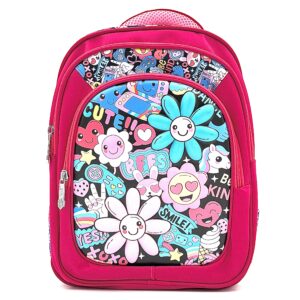 کوله پشتی گل گلی کیوت سرخابی