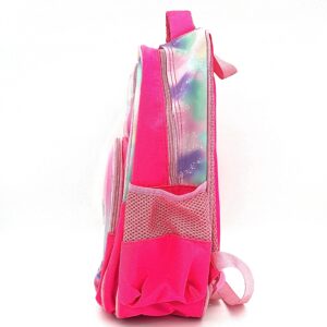 کوله پشتی یونیکورن رنگین کمانی سرخابی