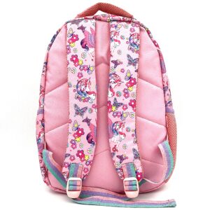 کوله پشتی یونیکورن گلدار صورتی