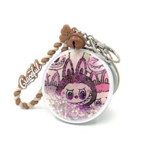 آینه آویزدار اکلیلی لبوبو قهوه ای