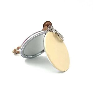 آینه آویزدار اکلیلی لبوبو قهوه ای