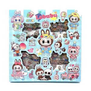 استیکر ۱۰۰ عددی لبوبو آبی