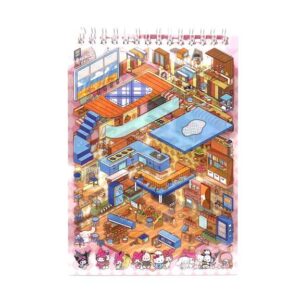 دفتر استیکر سه بعدی کرومی یاسی