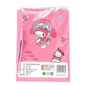 دفتر استیکر سه بعدی ملودی صورتی