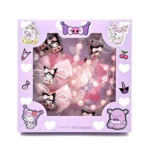 ست اکسسوری صورتی کرومی