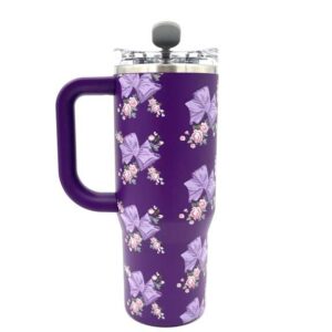 تامبلر گل گلی دسته دار بنفش