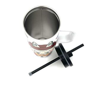 تراول ماگ استوانه ای لبوبو سفید