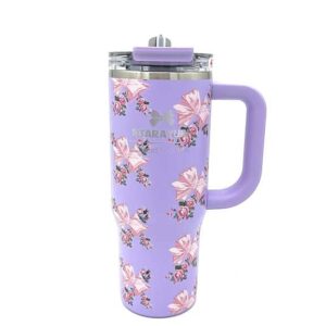 تامبلر دسته دار گل گلی یاسی