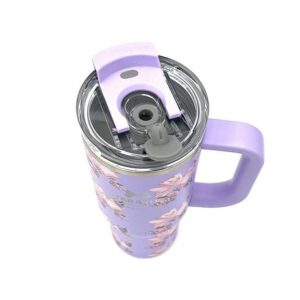 تامبلر دسته دار گل گلی یاسی