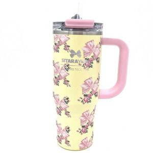 تامبلر گل گلی دسته دار لیمویی