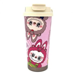 تراول ماگ لبوبو و حیوانات صورتی