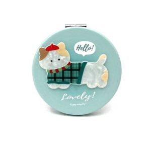 آینه جیبی گرد پاستلی