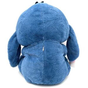 پتو بالشتی دختر نشسته کلاه دار آبی