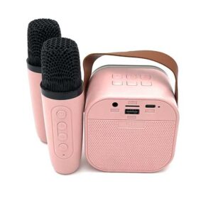 اسپیکر و میکروفون کرومی صورتی