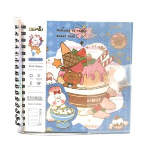 دفتر مربعی حیوانات و بستنی