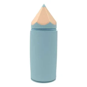 جامدادی سیلیکونی مداد رنگی آبی پاستلی