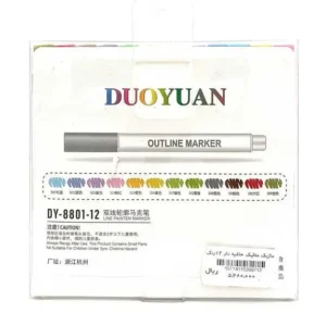 ماژيک متاليک حاشيه دار 12رنگ